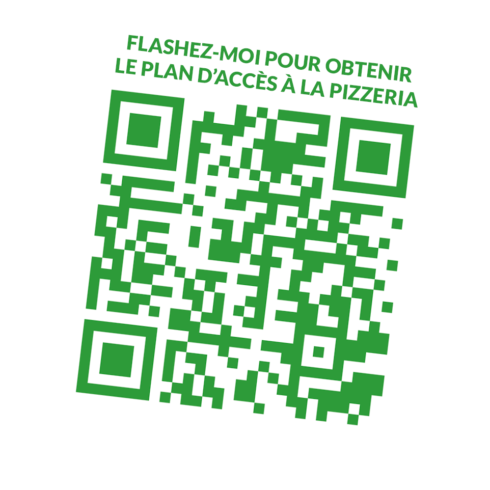 QRCode plan d'accès à la pizzeria Les 3 Palmiers à Lamagistère près de Donzac, Golfech et Valence d'Agen